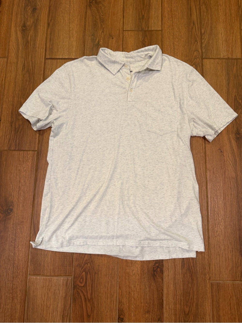 The Normal Brand Heather Light Gray Polo with Chest Pocket / men’s xl / like new